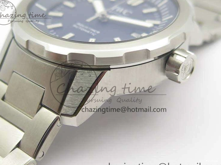 MIROTIME 0217 EasyMatch Aquatimer Automatic IW329004 V6F 1:1 Best Edition Blue Dial On SS Bracelet MIYOTA 7224